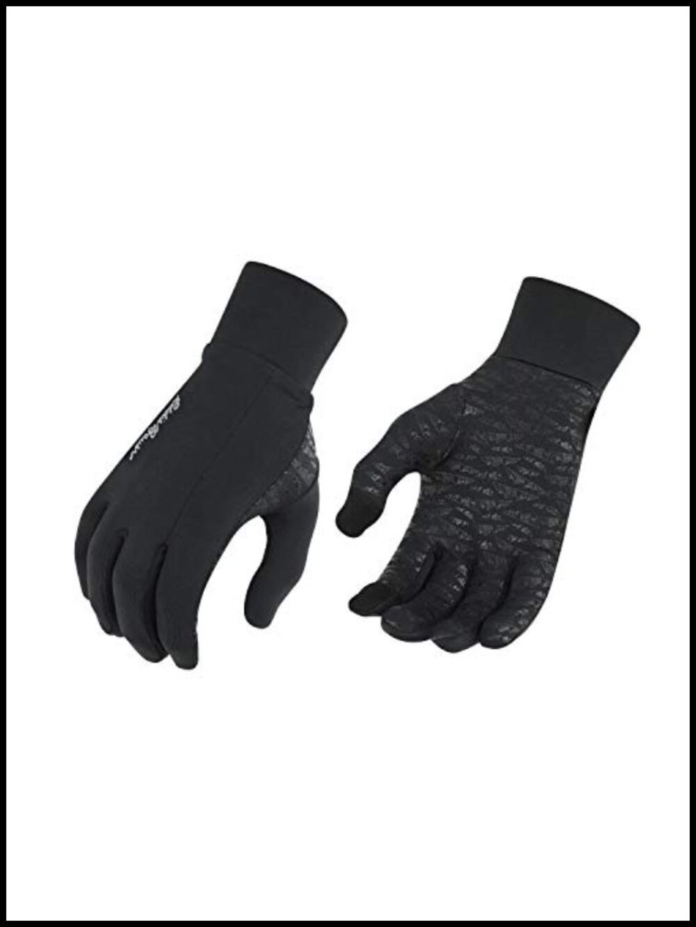 Midweight Running Gloves Touchscreen Compatible Polyester Spandex